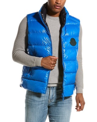 

Moncler Parke Жилет мужской синий, NA