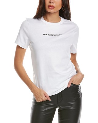 

Женская футболка Helmut Lang с открыткой, Белый