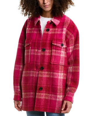 

Женская полушерстяная куртка Isabel Marant Étoile Harveli, Розовый, NA