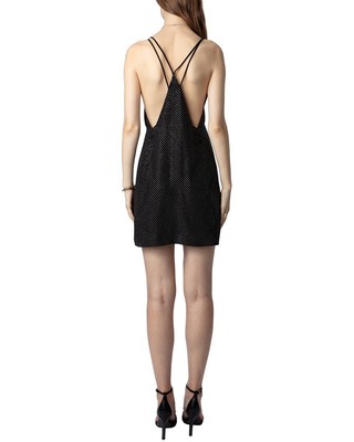 Pre-owned Zadig & Voltaire Rohana Silk Dress Women's In Noir