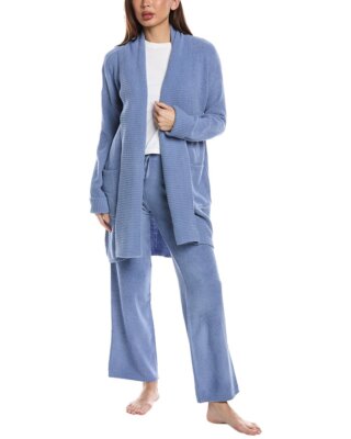 N Natori Aura Solid Rib Cardigan Womens
