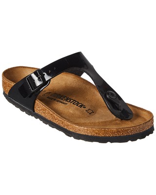 

Женские лакированные сандалии Birkenstock Gizeh Birko-Flor, Patent black, NA