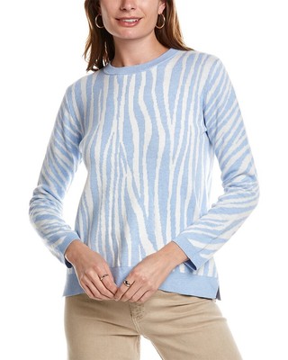 

Свитер Alashan Zebra из смесового кашемира женский белый