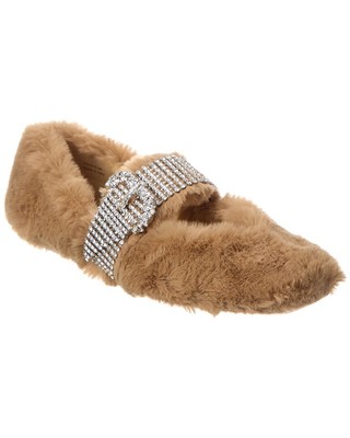 

Jimmy Choo Krista Flat Женские коричневые, Коричневый, NA