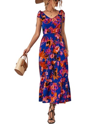 

Deli.S Платье женское, Blue - multicolor print