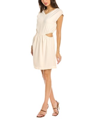 

Женское мини-платье Linden Street Studio с вырезом, коричневое, Коричневый