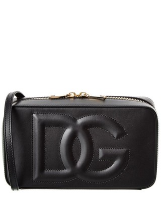 Dolce & Gabbana Dg Маленькая кожаная сумка для фотоаппарата Женская черная