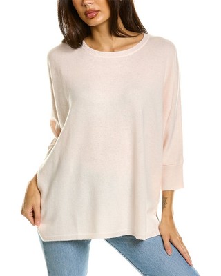 

Женский свитер Two Bees Cashmere Lia из шерсти и смесового кашемира, розовый цвет