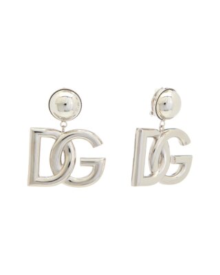 Dolce & Gabbana Dg Logo Clip-On Earrings Womens
