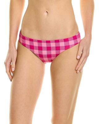 Однотонный и полосатый женский купальник-бикини Elle Reversible Bottom Pink Xl