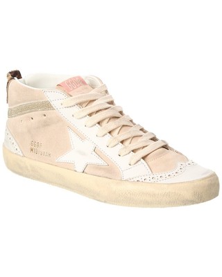Женские кроссовки Golden Goose Midstar из замши и кожи, белые 35