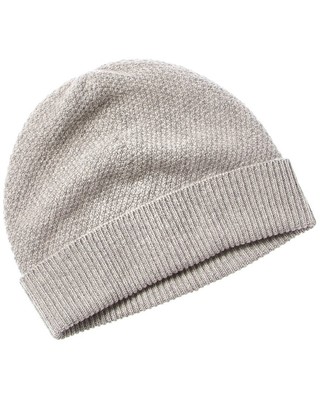 Кашемировая шапка Phenix Moss Stitch Женская серая
