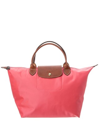 Longchamp Le Pliage Original Холщовая Сумка Женская Розовая