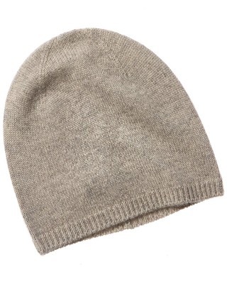 Женская кашемировая шапочка Phenix Solid Slouch серого цвета