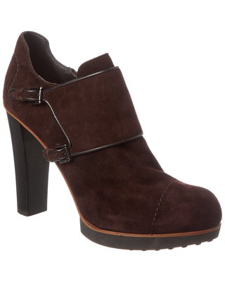 Tod S Suede Bootie Womens Brown 40