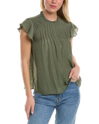 

Nanette Nanette Lepore Женский топ с защипами, Prairie sage