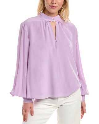 

Женская шелковая блузка Temperley London Cherub, Фиолетовый