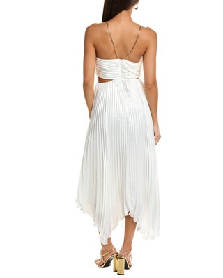 Pre-owned Aiifos Evie Maxi Dress Women's In White