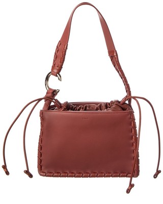 

Chloé Mate Gusset Женская кожаная сумка на плечо коричневая, NA