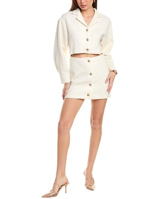 Maje Wool-Blend Mini Dress Womens