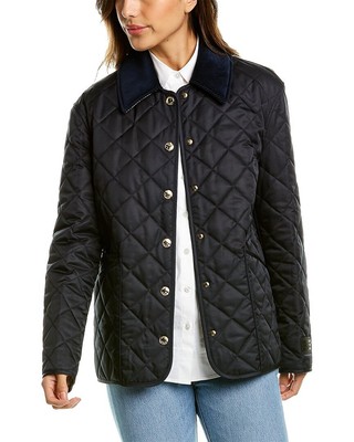 

Женская стеганая куртка Burberry синяя, Синий, NA