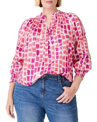 Женский топ Nic+Zoe Plus Brushstroke Blues 2X