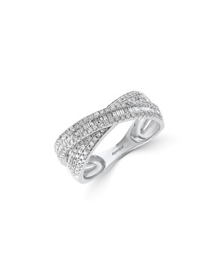 Effy Fine Jewelry Женское кольцо крест-накрест с двумя бриллиантами весом 14 карат 67 Карат 7