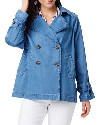 Nic+Zoe Джинсовый женский тренчкот Womens S