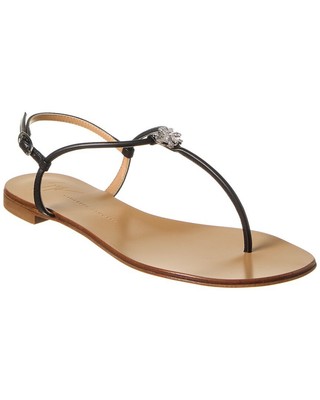 

Женские кожаные сандалии Giuseppe Zanotti Rock , черные, Черный, NA