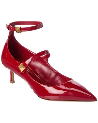 

Женские лакированные туфли Valentino Roman Stud 50, Черный, NA