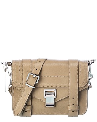 

Женские кожаные сумки через плечо Proenza Schouler Ps1 Mini, бежевые, NA
