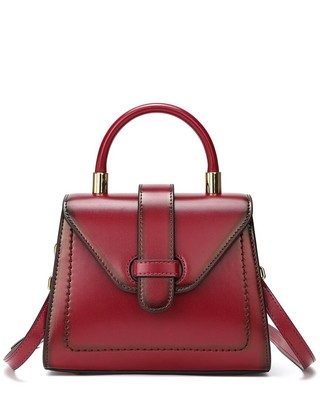 Женская сумка Tiffany & Fred Paris из гладкой потертой кожи с верхней ручкой
