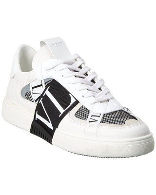 

Мужские кроссовки Valentino Vltn из кожи и сетки, черные, Черный, NA