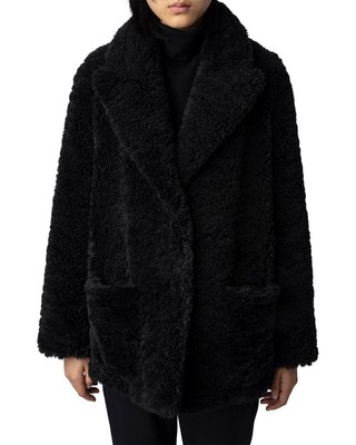 Мягкое кашемировое пальто с кудряшками Zadig & Voltaire Fleur Женское M
