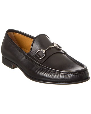 

Мужские кожаные лоферы Gucci Horsebit, Черный, NA