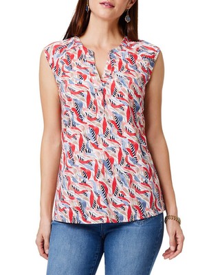 Nic+Zoe Coral Waves Живут в танке Womens Xl