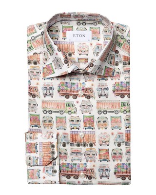 

Мужская рубашка узкого кроя Eton, Белый, NA