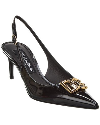 Кожаные туфли-лодочки на ремешке с логотипом Dolce & Gabbana Dg 60, женские, черные 37