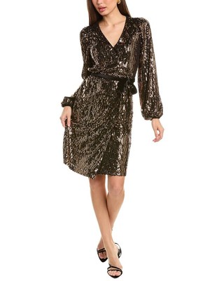 Нанетт Нанетт Лепор (Nanette Lepore) Женское платье-футляр с блестками Металлик 10