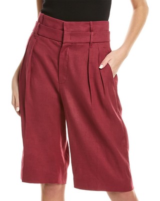 

Brunello Cucinelli плиссированные женские шорты-бермуды из смесового льна, Bcwpants, NA