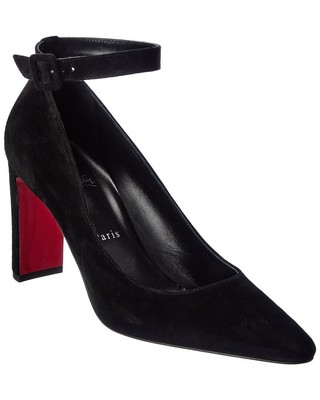 

Christian Louboutin Suprastrap 85 Женские замшевые туфли, Черный, NA