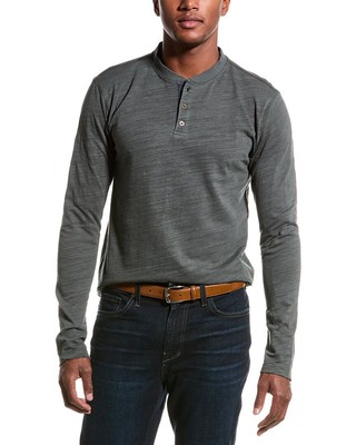 Винтажная рубашка Burnout Henley 1946 года выпуска, мужская, серая, M