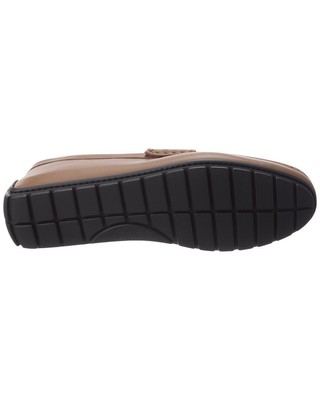 Pre-owned Gucci Microssima Leather Driver Men's In Brown