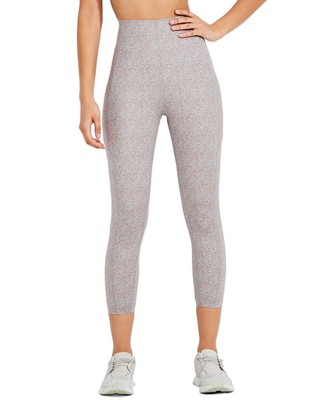 Женские леггинсы Nic+Zoe Flexfit Glowing Vines Crop с карманами серого цвета Xs
