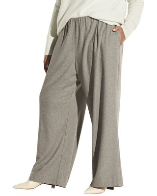 Vince Flannel Wool-Blend Pant Womens  Xxxl