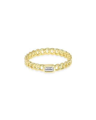 Кольцо с бриллиантом Ron Hami 14K, 0,12 Карата, женское 7