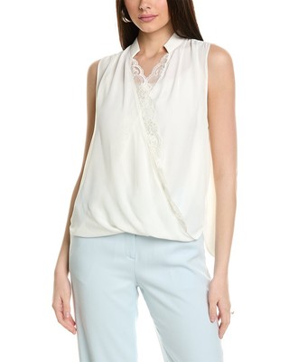 Блузка из ткани Bcbgmaxazria Женская белая Xs