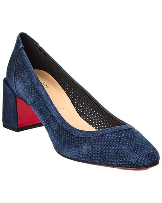 

Christian Louboutin Incastrana 55 Женские замшевые туфли, Синий, NA