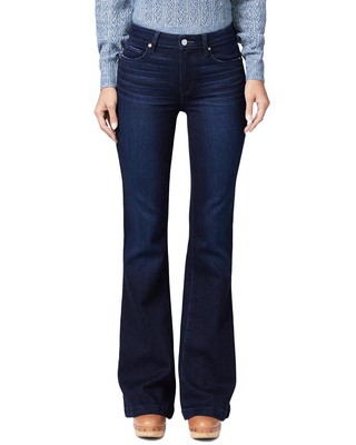 Женские расклешенные джинсы с высокой посадкой Paige Denim Genevieve Solstice