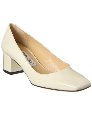 

Женские патентованные туфли Jimmy Choo Rydea 45, Белый, NA
